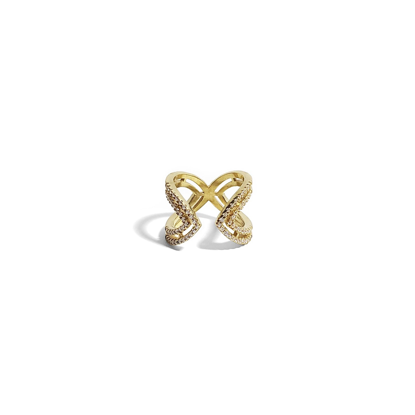 Pave V Ring