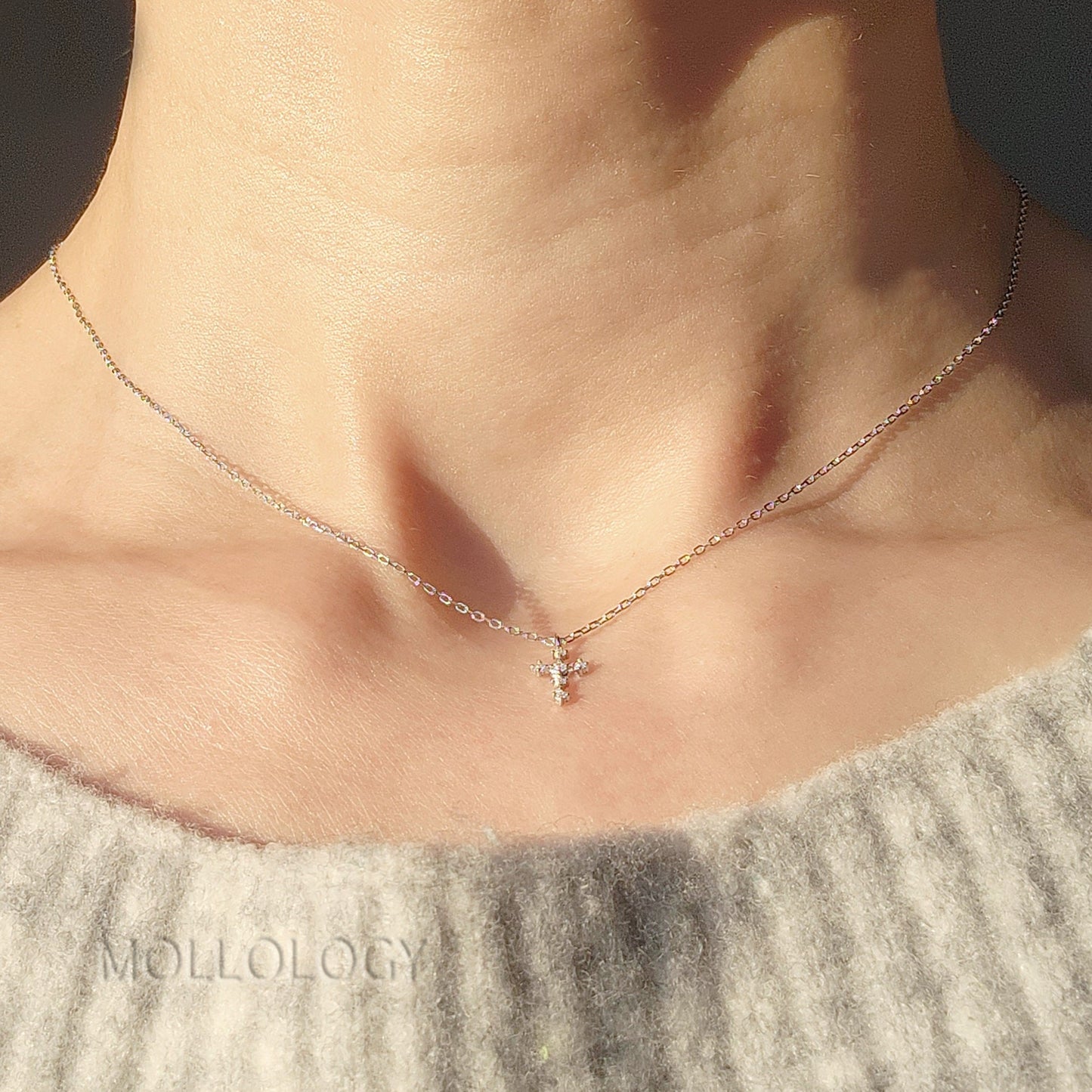 These dainty cross necklaces are a perfect blend of faith and elegance. Handcrafted with care, they feature a delicate pave cubic zirconia cross, making them an ideal gift for birthdays, anniversaries, holidays, or any special occasion. Tiny, minimalist, and timeless, they layer beautifully or stand alone.